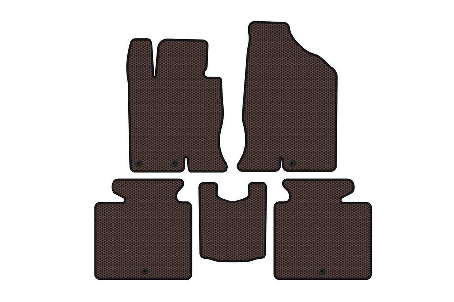 Hyundai Grandeur 2011-2017 Gummimatten Carsuit (SD, Benzin, braun) Image