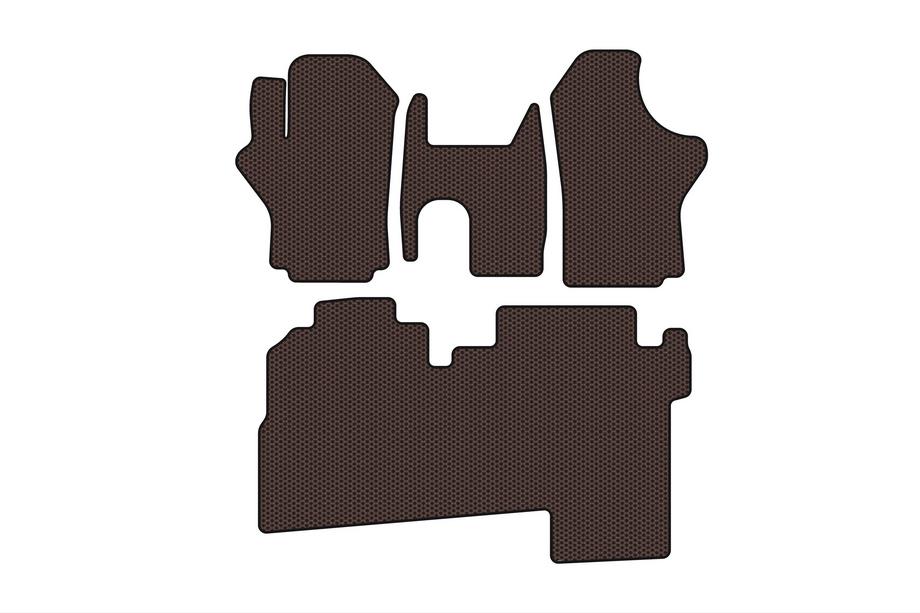 Hyundai H200, H1, Starex 1998-2007 Gummimatten Carsuit (2004-2007, 2 Reihen, 8-Sitzer, braun) Foto 1