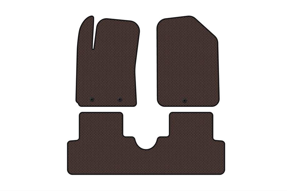Hyundai I-10 2014-2017 Gummimatten Carsuit (HB, braun) Image