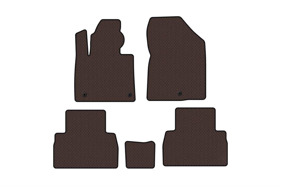 Hyundai Santa Fe 4 2018-2023 Gummimatten Carsuit (2018-2020, braun) Image