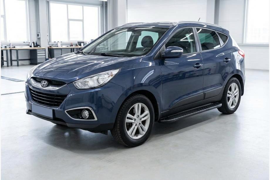 Hyundai IX-35 2010-2015 Seitenschweller Bosphorus Black (2 Stk., Aluminium) Image