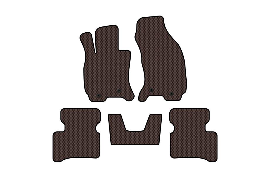 Jaguar X-Type 2001-2009 Gummimatten Carsuit (SD, Gaspedal vom Boden, braun) Foto 1