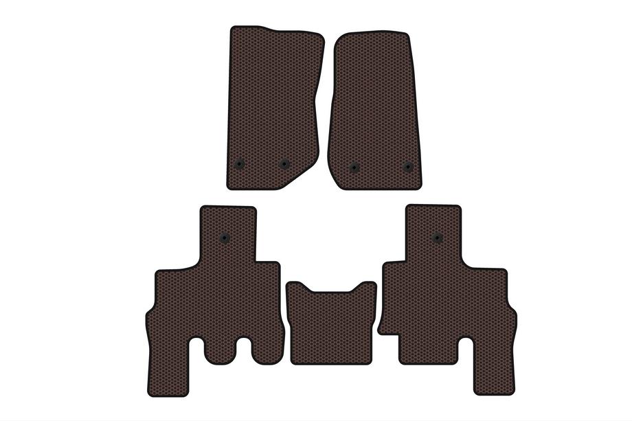 Jeep Wrangler 2007-2017 Gummimatten Carsuit (Braun) Image