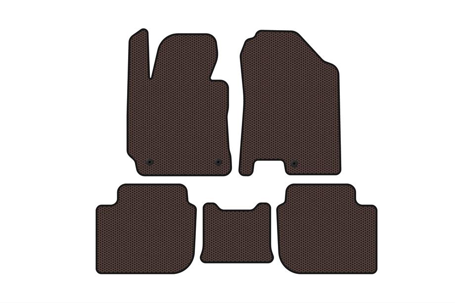 Kia Cerato 3 2013-2018 Gummimatten Carsuit (SD, Braun) Image