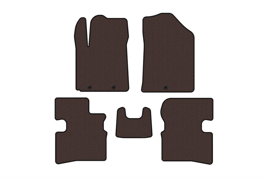 Kia Picanto 2004-2011 Gummimatten Carsuit (2009-2011, HB, braun) Image