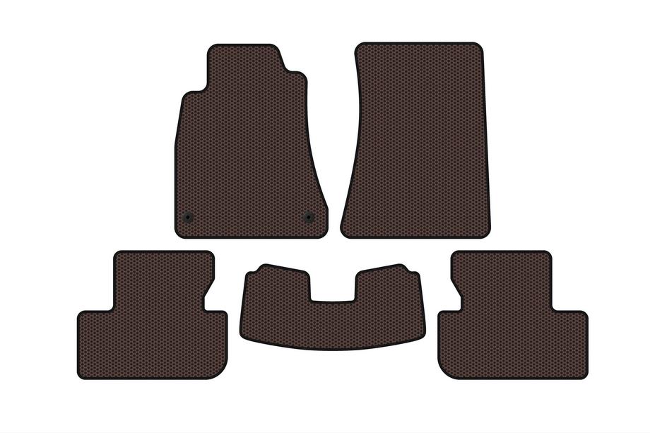 Lexus IS 2005-2013 Gummimatten Carsuit (SD, Kein Allrad, Braun) Image
