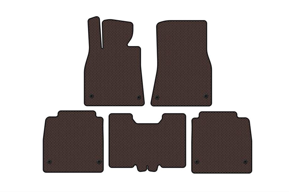 Lexus LS 2007-2017 Gummimatten Carsuit (2007-2010, SD, Langversion, braun) Image