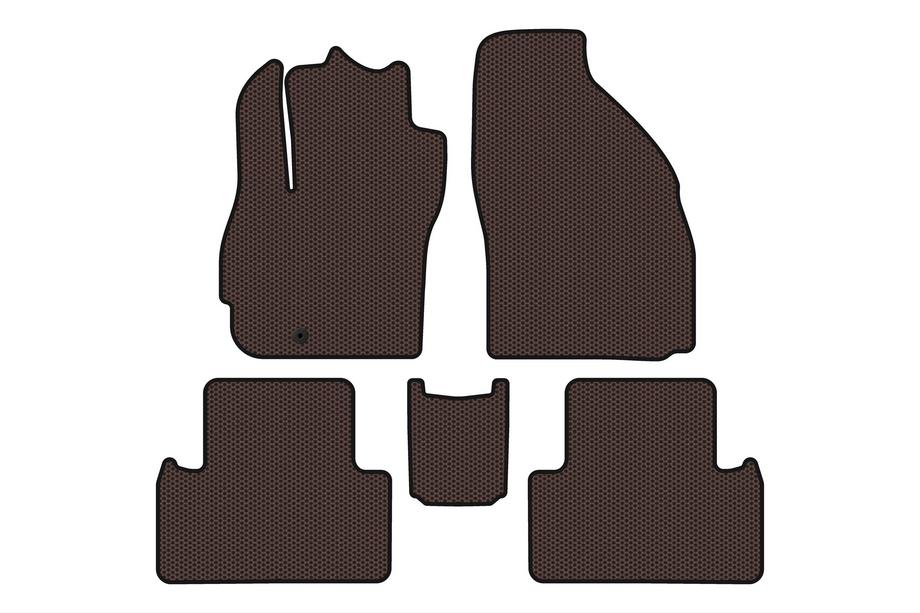 Mazda 5 2005-2009 Gummimatten Carsuit (2 Reihen, 7-Sitzer, braun) Foto 1