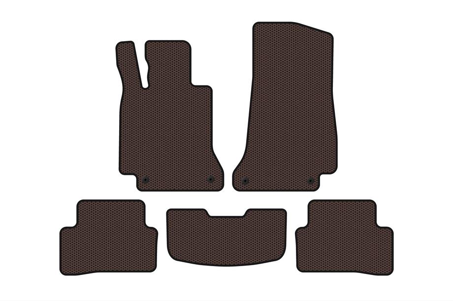 Mercedes C-class W205 2014-2021 Gummimatten Carsuit (SD, Braun) Image
