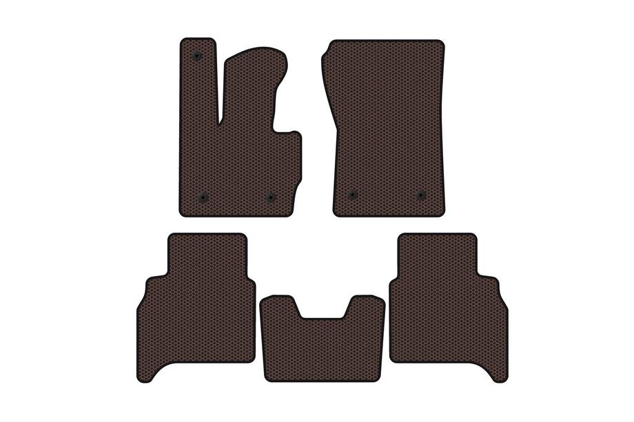 Mercedes G class W463 2018-2024 Gummimatten Carsuit (Automatikgetriebe, braun) Foto 1