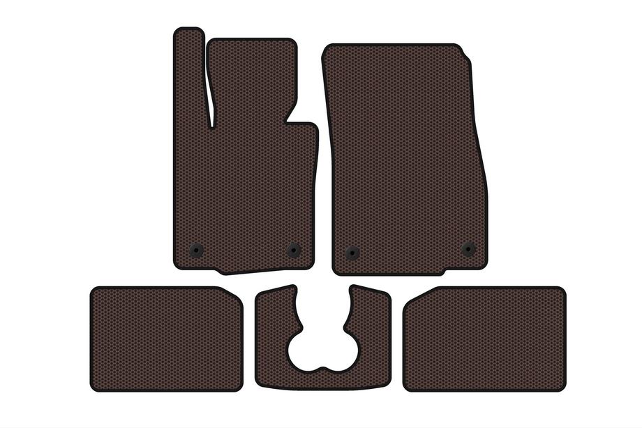 Mini Cooper F55/56/57 2014-2023 Gummimatten Carsuit (für S F55, 5-türig, braun) Foto 1