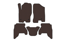 Nissan Pathfinder R51 2005-2014 Gummi-Fußmatten Carsuit V1 (2 Reihen, braun, 2010-2014) Foto 1