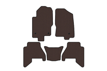 Nissan Pathfinder R51 2005-2014 Gummifußmatten Carsuit V2 (2 Reihen, Braun, 2010-2014) Foto 1