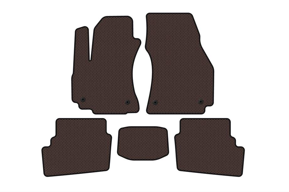 Opel Zafira A 1998-2005 Gummimatten Carsuit (2 Reihen, 2003-2005, 7-Sitzer, braun) Foto 1