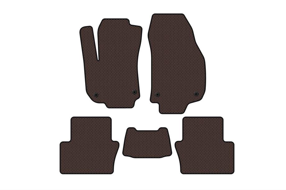Opel Zafira B 2005–2011 Gummimatten Carsuit (2 Reihen, braun) Foto 1