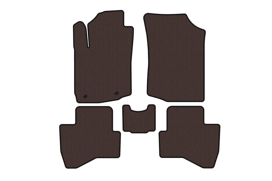 Peugeot 108 2014-2021 Gummimatten Carsuit (HB, braun) Image