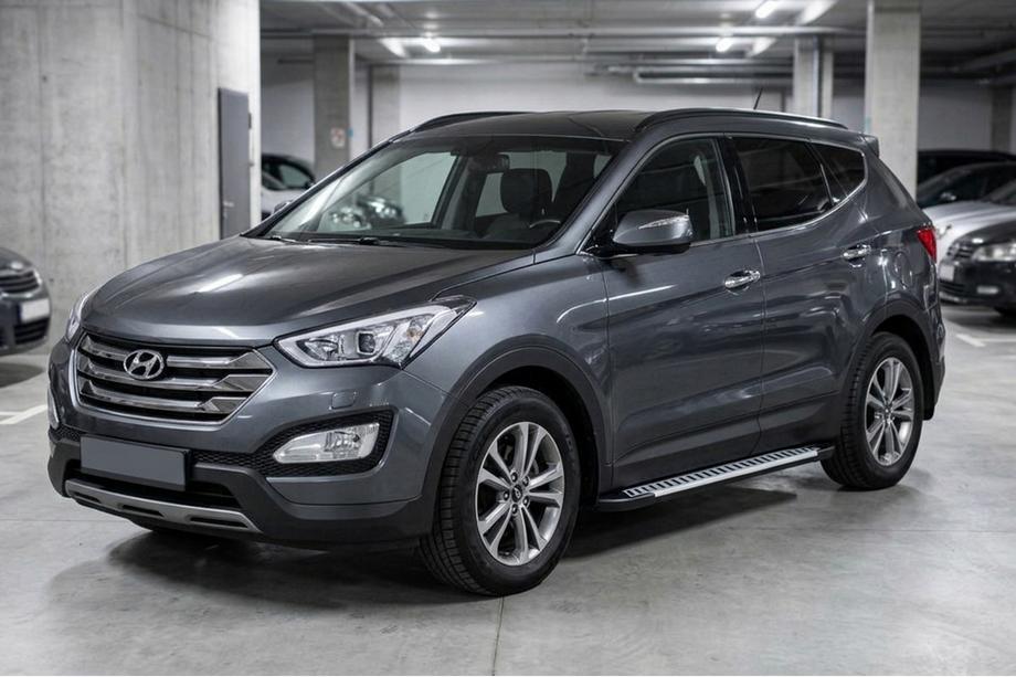 Hyundai Santa Fe 3 2012-2018 Seitenschweller Line (2 Stk., Aluminium) Image