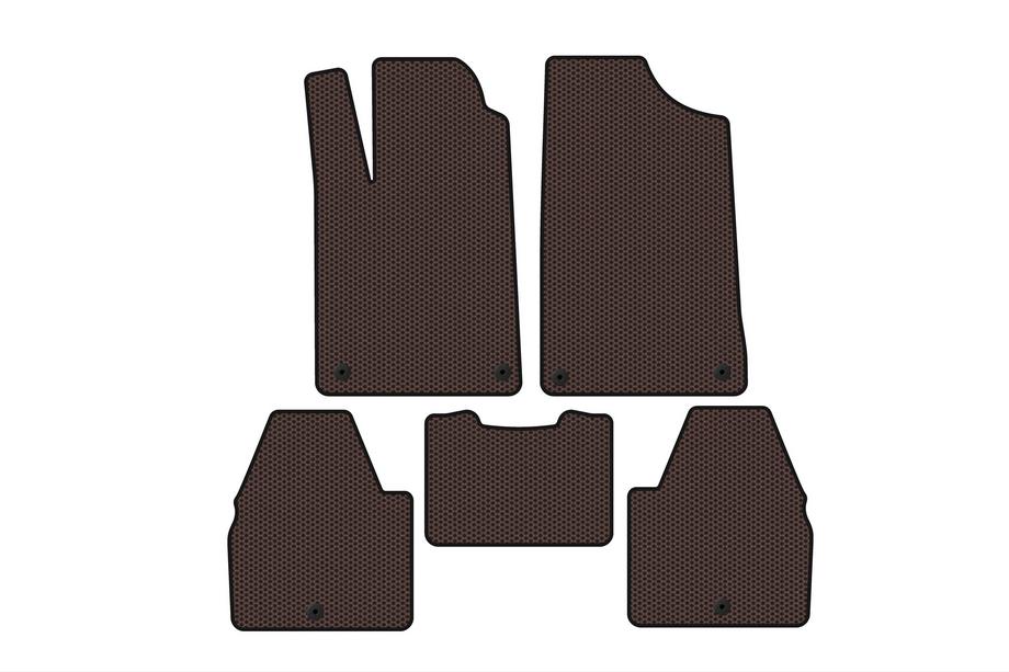 Peugeot 607 1999-2010 Gummimatten Carsuit (SD, Braun) Image