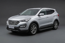 Hyundai Santa Fe 3 2012-2018 Seitenschweller Bosphorus Black (2 Stk., Aluminium) Foto 1