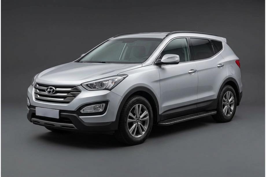 Hyundai Santa Fe 3 2012-2018 Seitenschweller Bosphorus Black (2 Stk., Aluminium) Image