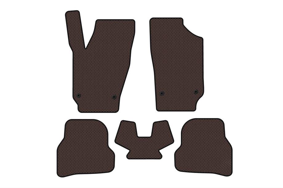 Seat Ibiza 2010-2017 Gummimatten Carsuit (2010-2012, HB, 5-türig, braun) Image