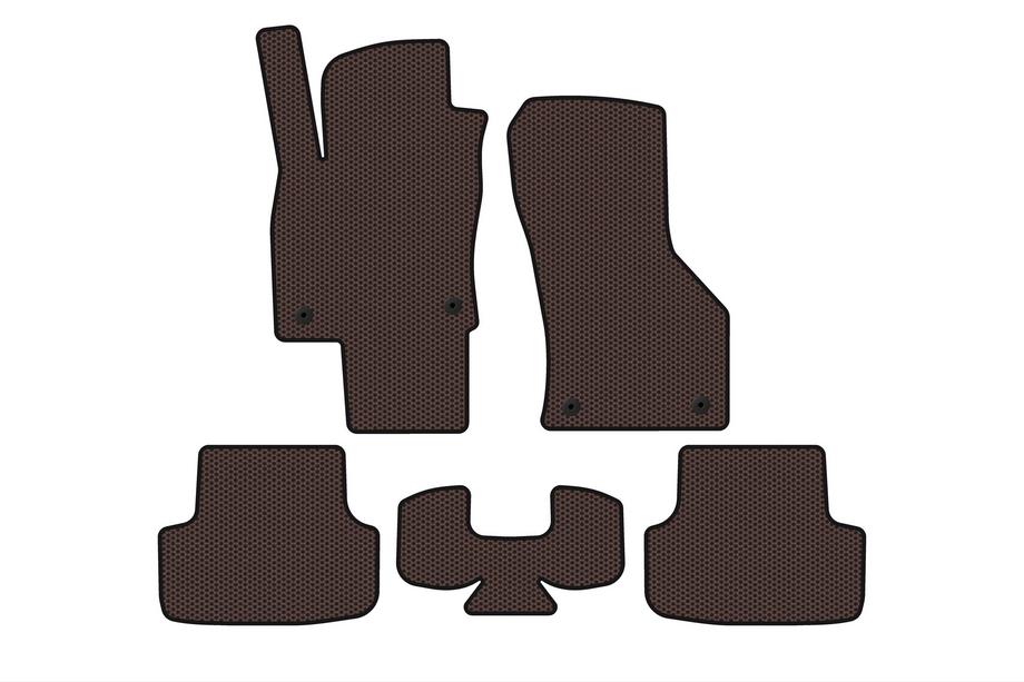 Seat Leon 2013-2020 Gummimatten Carsuit (Braun) Image