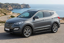 Hyundai Santa Fe 3 2012-2018 Seitenschweller RedLine Black (2 Stk., Aluminium) Foto 1