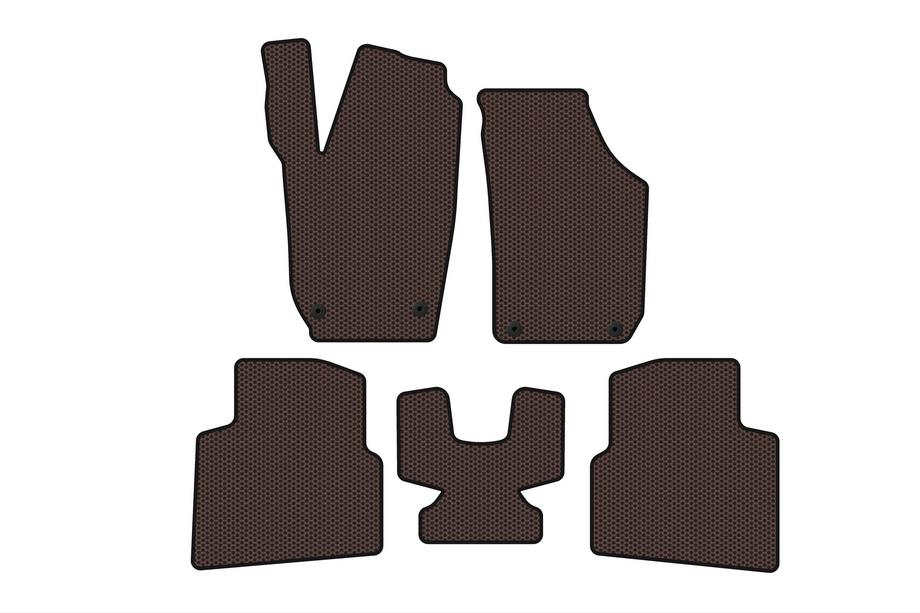 Skoda Roomster 2006-2015 Gummimatten Carsuit (Braun) Image