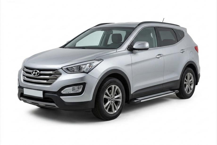 Hyundai Santa Fe 3 2012-2018 Trittbretter Rainbow (2 Stk., Aluminium) Image