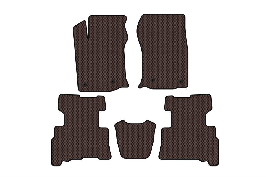 Toyota 4Runner 2009-2024 Gummimatten Carsuit (2 Reihen, 2014-2024, 7-Sitzer, braun) Foto 1