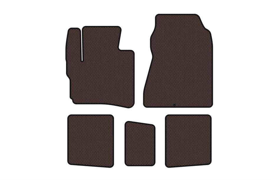 Toyota IQ 2008-2015 Gummimatten Carsuit (HB, braun) Image