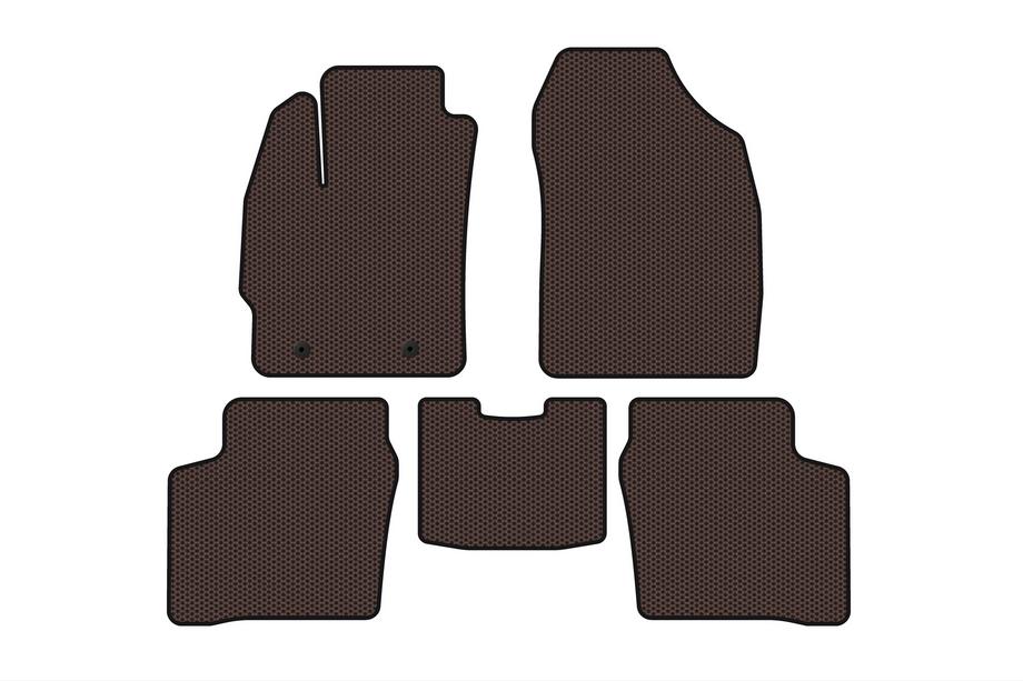 Toyota Prius 2003-2009 Gummimatten Carsuit (LB, Braun) Image