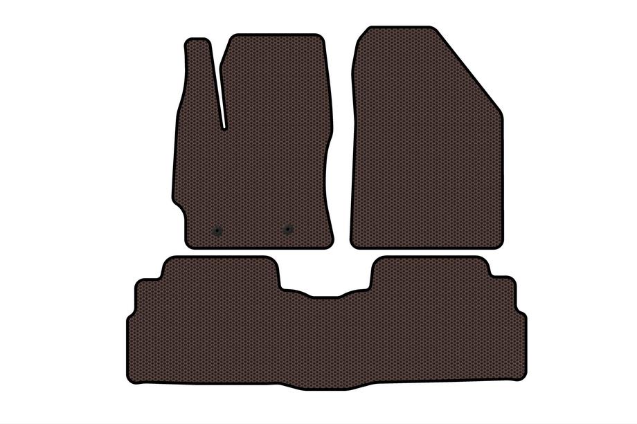 Toyota Verso 2009–2018 Gummimatten Carsuit (2 Reihen, 7-Sitzer, braun) Image