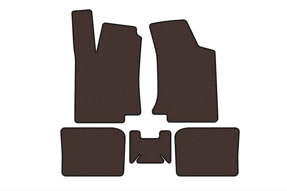 Volkswagen Golf 3 1991-2001 Gummimatten Carsuit (HB, 3-türig, braun) Image