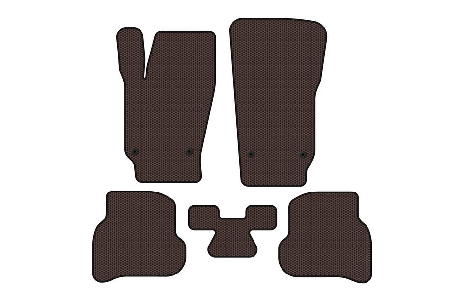 Volkswagen Polo 2010-2017 Gummimatten Carsuit (HB, 3/5-türig, braun) Image