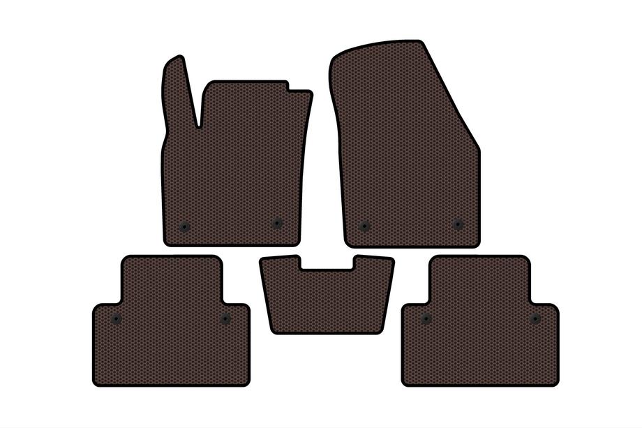 Volvo C30 2006-2012 Gummimatten Carsuit (HB, 3-türig, braun) Image