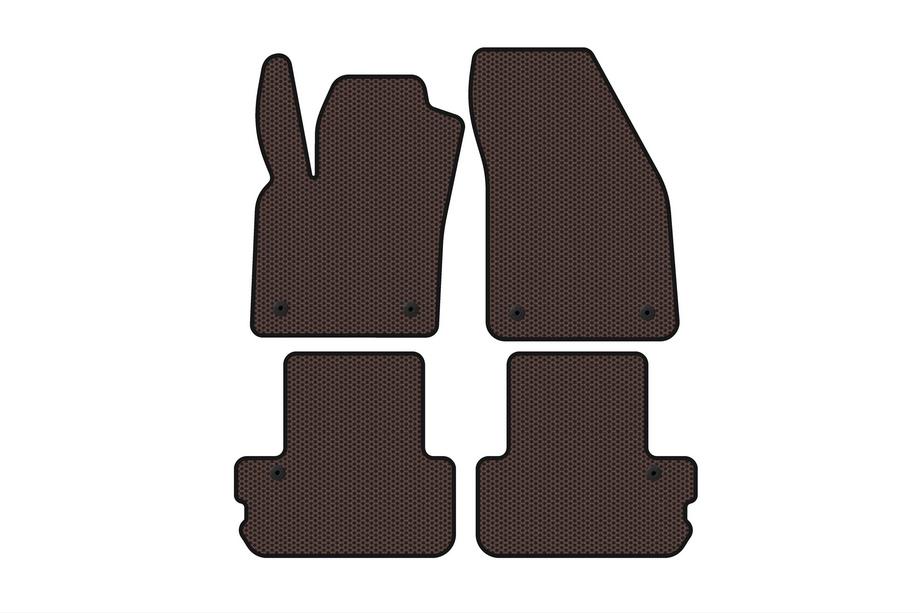 Volvo C70 2006-2010 Gummimatten Carsuit (Cabriolet, braun) Image