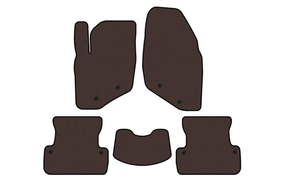 Volvo S60 2000-2009 Gummimatten Carsuit (SD, Braun) Image