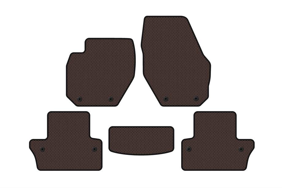Volvo V60 2011-2018 Gummimatten Carsuit (SW, braun) Image