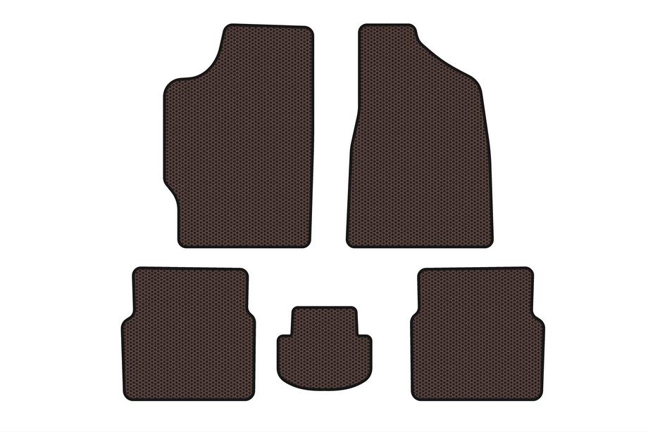 Audi 80 1978-1986 Gummi-Fußmatten Carsuit (Sedan, Braun) Image