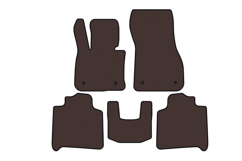BMW 2 Series Active Tourer F45/F46 2014-2021 Gummimatten Carsuit (Für F46, 2 Reihen, Braun) Image