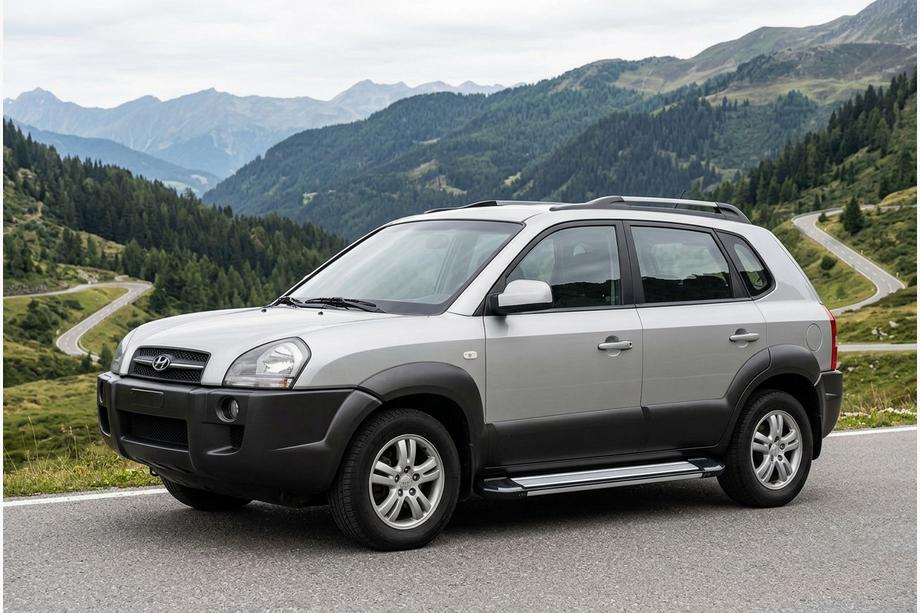 Hyundai Tucson JM 2004- Trittbretter Rainbow (2 Stk., Aluminium) Image