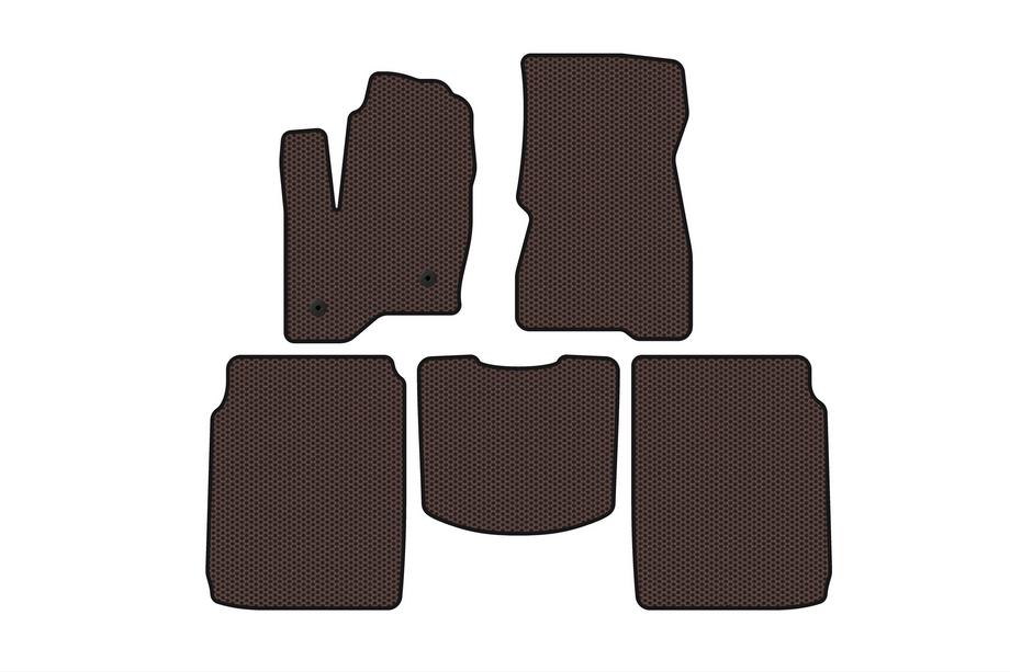 Ford Flex 2009-2019 Gummimatten Carsuit (2 Reihen, 2013-2019, braun) Image