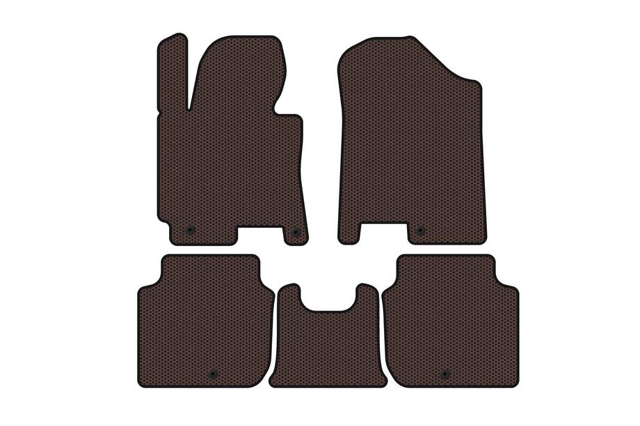 Kia Forte 2008–2024 Gummimatten Carsuit (2012-2016, braun) Image