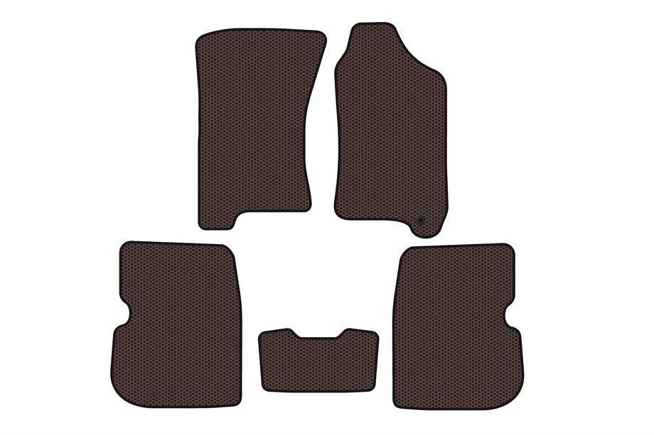 Subaru Forester 1997-2002 Gummimatten Carsuit (Rechtslenker, braun) Image