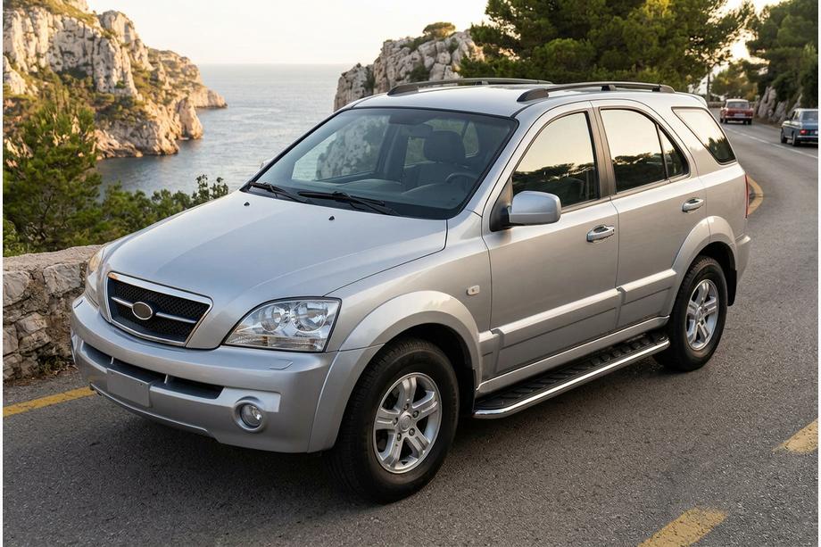 Kia Sorento I BL 2002-2009 Trittbretter Maydos V1 (2 Stk., Aluminium & Edelstahl) Image
