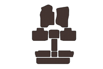 Cadillac Escalade 2007-2014 Gummimatten Carsuit (3 Reihen, braun) Foto 1