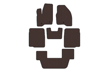 Ford Explorer 2011-2019 Gummimatten Carsuit (3 Reihen, 2011-2015, braun) Foto 1
