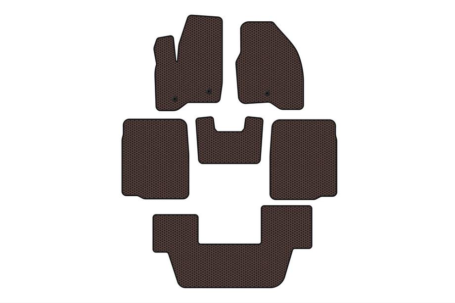 Ford Explorer 2011-2019 Gummimatten Carsuit (3 Reihen, 2011-2015, braun) Image