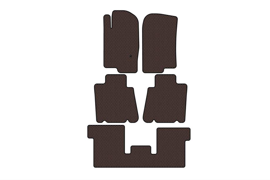 Ford Explorer 2001-2005 Gummimatten Carsuit (3 Reihen, braun) Image